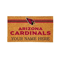 Arizona Cardinals 28" x 16" Personalized Team Logo Outdoor Coir Mat