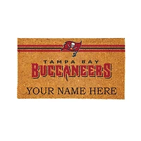 Tampa Bay Buccaneers 28" x 16" Personalized Team Logo Outdoor Coir Mat