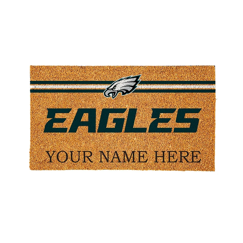 Philadelphia Eagles 28" x 16" Personalized Team Logo Outdoor Coir Mat