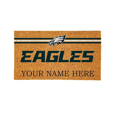 Philadelphia Eagles 28" x 16" Personalized Team Logo Outdoor Coir Mat