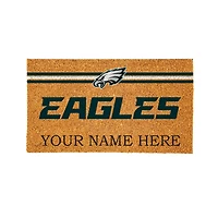 Philadelphia Eagles 28" x 16" Personalized Team Logo Outdoor Coir Mat