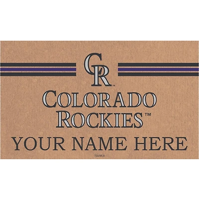 Colorado Rockies 28" x 16" Personalized Team Logo Outdoor Coir Mat