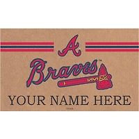 Atlanta Braves 28" x 16" Personalized Team Logo Outdoor Coir Mat