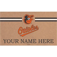 Baltimore Orioles 28" x 16" Personalized Team Logo Outdoor Coir Mat
