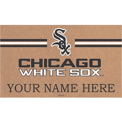 Chicago White Sox 28" x 16" Personalized Team Logo Outdoor Coir Mat