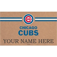 Chicago Cubs 28" x 16" Personalized Team Logo Outdoor Coir Mat