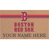 Boston Red Sox 28" x 16" Personalized Team Logo Outdoor Coir Mat