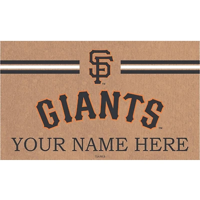 San Francisco Giants 28" x 16" Personalized Team Logo Outdoor Coir Mat
