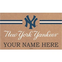 New York Yankees 28" x 16" Personalized Team Logo Outdoor Coir Mat