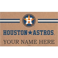 Houston Astros 28" x 16" Personalized Team Logo Outdoor Coir Mat