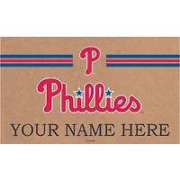 Philadelphia Phillies 28" x 16" Personalized Team Logo Outdoor Coir Mat