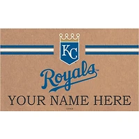 Kansas City Royals 28" x 16" Personalized Team Logo Outdoor Coir Mat