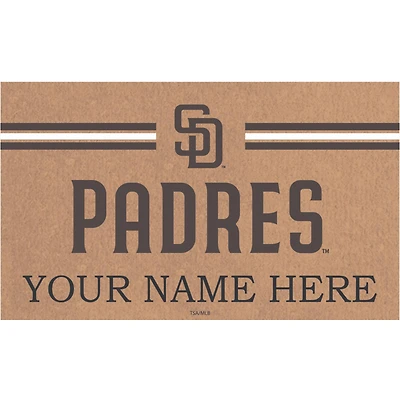 San Diego Padres 28" x 16" Personalized Team Logo Outdoor Coir Mat