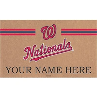 Washington Nationals 28" x 16" Personalized Team Logo Outdoor Coir Mat