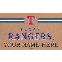 Texas Rangers 28" x 16" Personalized Team Logo Outdoor Coir Mat