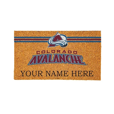 Colorado Avalanche 28" x 16" Personalized Team Logo Outdoor Coir Mat