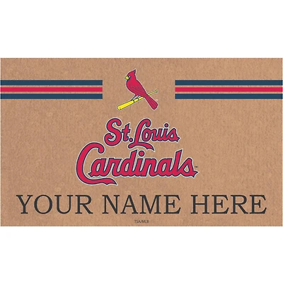 St. Louis Cardinals 28" x 16" Personalized Team Logo Outdoor Coir Mat