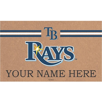Tampa Bay Rays 28" x 16" Personalized Team Logo Outdoor Coir Mat