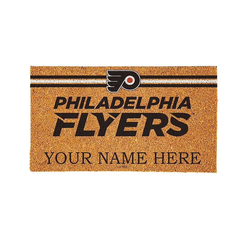 Philadelphia Flyers 28" x 16" Personalized Team Logo Outdoor Coir Mat