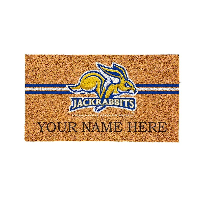 South Dakota State Jackrabbits 28" x 16" Personalized Team Logo Outdoor Coir Mat