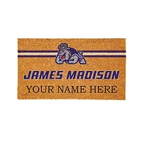 James Madison Dukes 28" x 16" Personalized Team Logo Outdoor Coir Mat