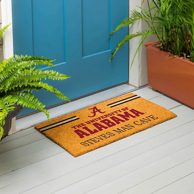 Alabama Crimson Tide 28" x 16" Personalized Team Logo Outdoor Coir Mat