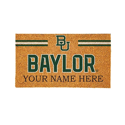 Baylor Bears 28" x 16" Personalized Team Logo Outdoor Coir Mat