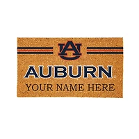 Auburn Tigers 28" x 16" Personalized Team Logo Outdoor Coir Mat