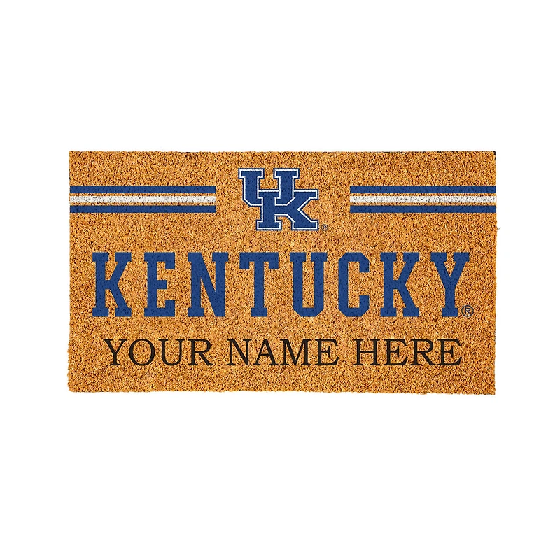Kentucky Wildcats 28" x 16" Personalized Team Logo Outdoor Coir Mat