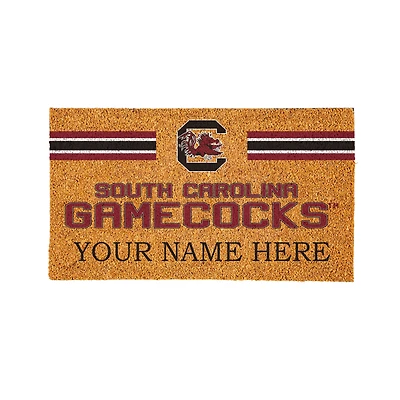 South Carolina Gamecocks 28" x 16" Personalized Team Logo Outdoor Coir Mat