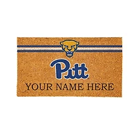 Pitt Panthers 28" x 16" Personalized Team Logo Outdoor Coir Mat