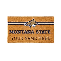 Montana State Bobcats 28" x 16" Personalized Team Logo Outdoor Coir Mat