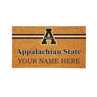Appalachian State Mountaineers 28" x 16" Personalized Team Logo Outdoor Coir Mat