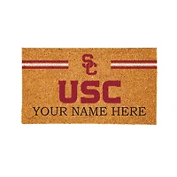 USC Trojans 28" x 16" Personalized Team Logo Outdoor Coir Mat