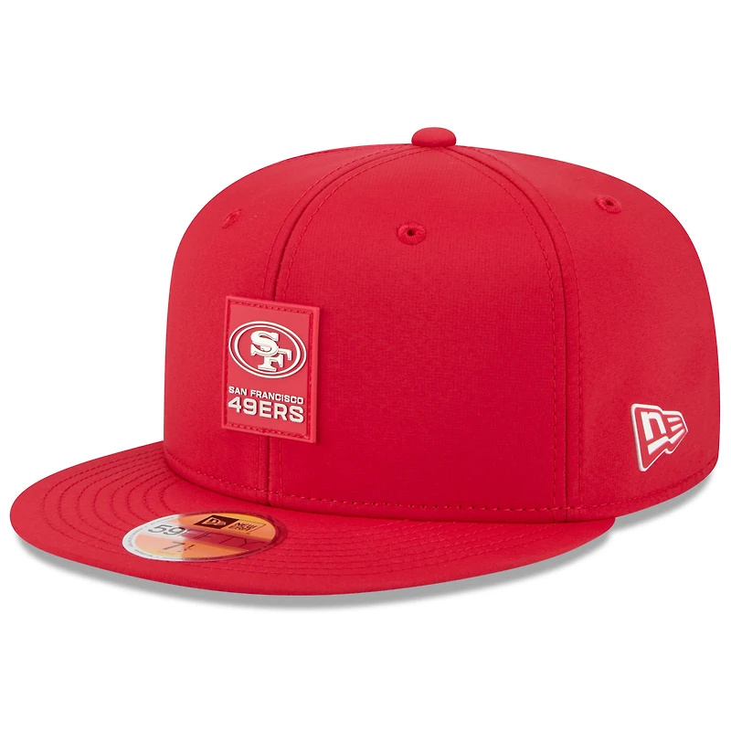 Men's New Era Scarlet San Francisco 49ers 2025 Sideline  59FIFTY Fitted Hat