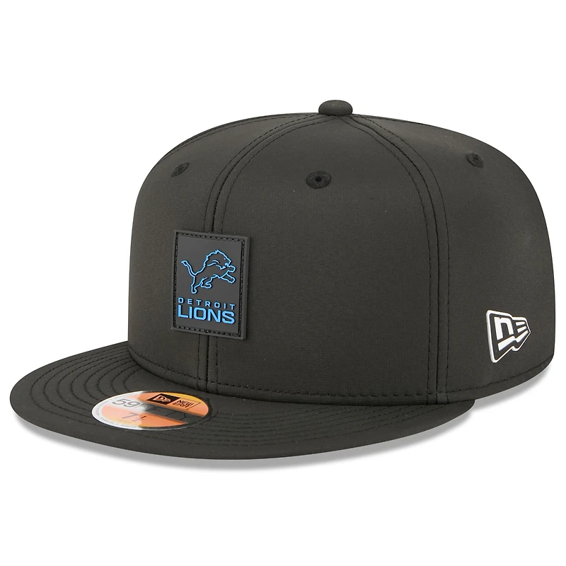 Men's New Era Black Detroit Lions 2025 Sideline  59FIFTY Fitted Hat