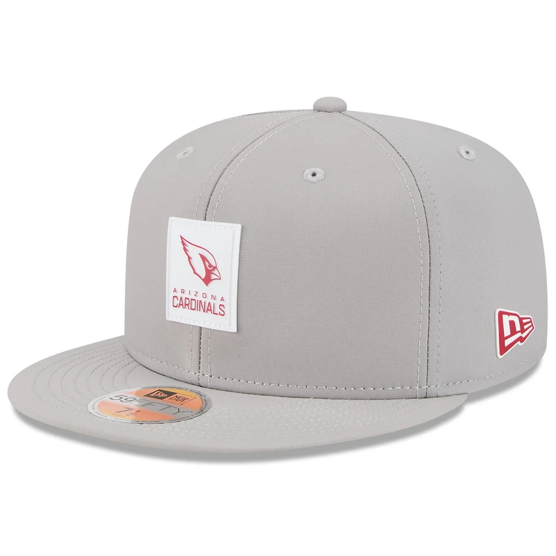 Men's New Era Gray Arizona Cardinals 2025 Sideline 59FIFTY Fitted Hat