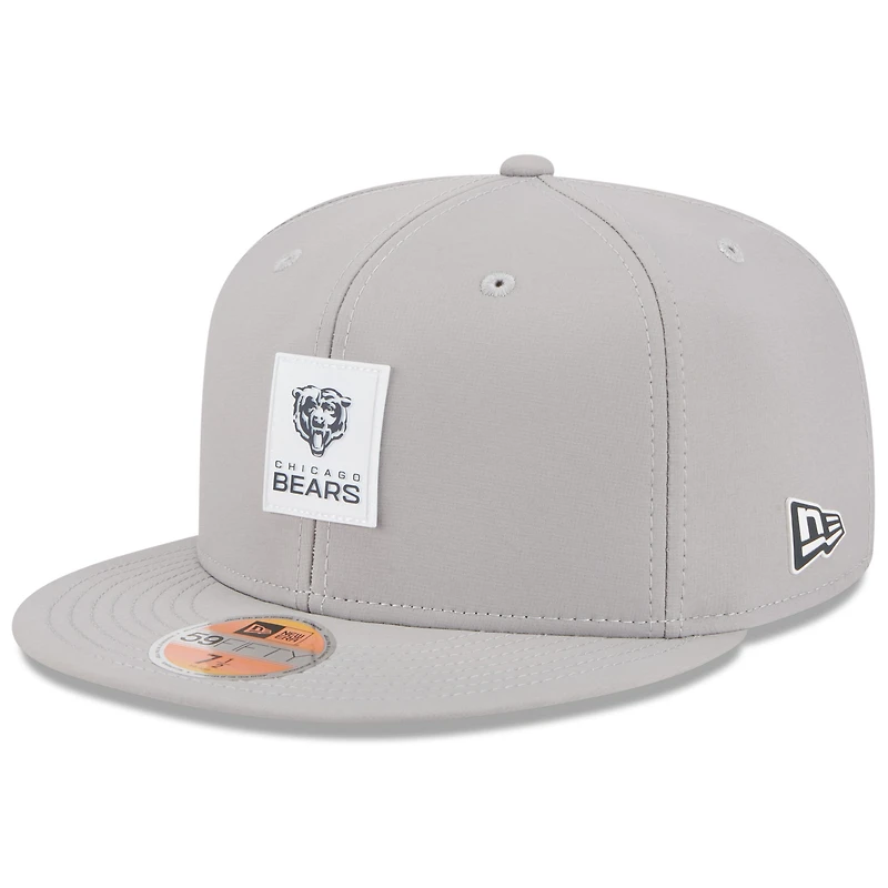 Men's New Era Gray Chicago Bears 2025 Sideline 59FIFTY Fitted Hat