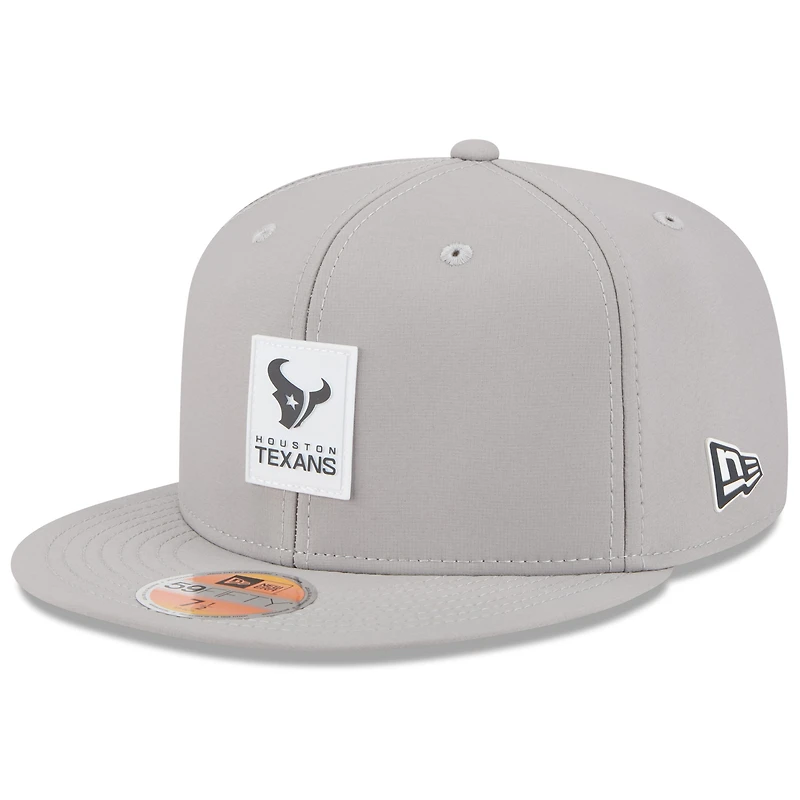 Men's New Era Gray Houston Texans 2025 Sideline  59FIFTY Fitted Hat