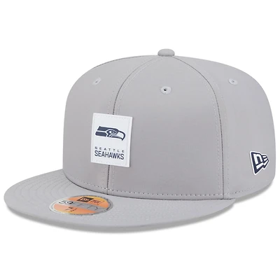 Men's New Era Gray Seattle Seahawks 2025 Sideline  59FIFTY Fitted Hat