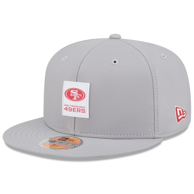 Men's New Era Gray San Francisco 49ers 2025 Sideline  59FIFTY Fitted Hat