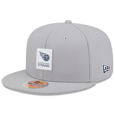 Men's New Era Gray Tennessee Titans 2025 Sideline  59FIFTY Fitted Hat