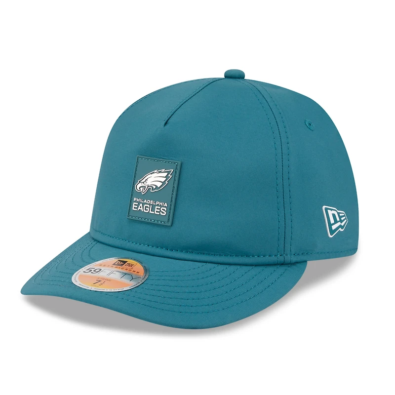 Men's New Era Midnight Green Philadelphia Eagles 2025 Sideline  Retro Crown 59FIFTY Fitted Hat