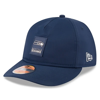 Men's New Era College Navy Seattle Seahawks 2025 Sideline  Retro Crown 59FIFTY Fitted Hat