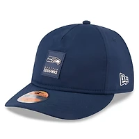 Men's New Era College Navy Seattle Seahawks 2025 Sideline  Retro Crown 59FIFTY Fitted Hat
