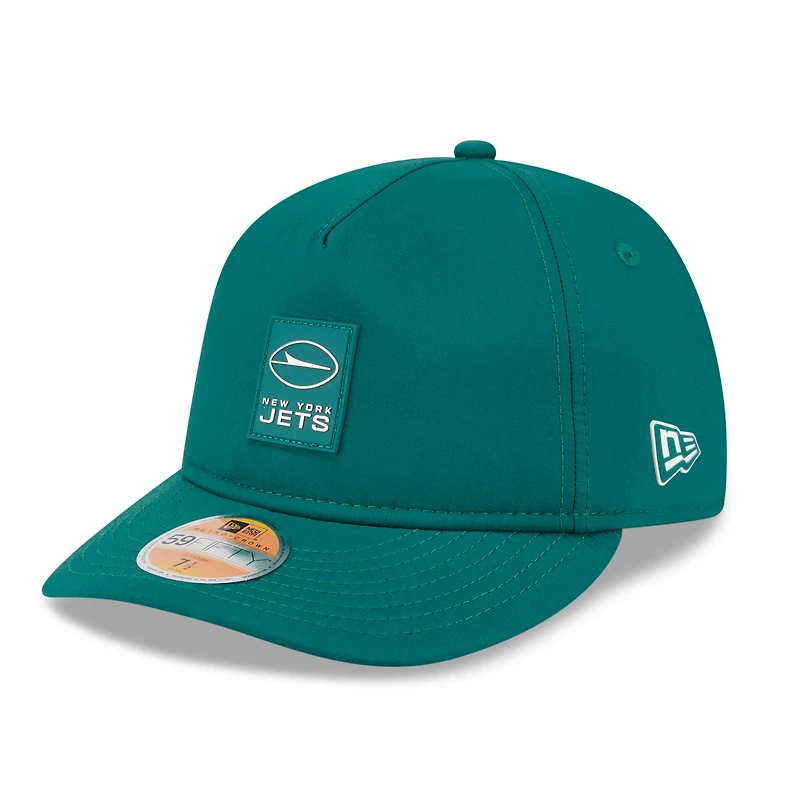 Men's New Era Green York Jets 2025 Sideline  Retro Crown 59FIFTY Fitted Hat