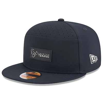 Men's New Era Navy Houston Texans 2025 Sideline  Split Panel 9FIFTY Snapback Hat