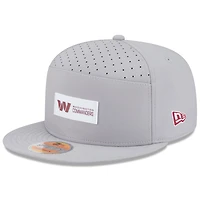 Men's New Era Gray Washington Commanders 2025 Sideline  Split Panel 9FIFTY Snapback Hat