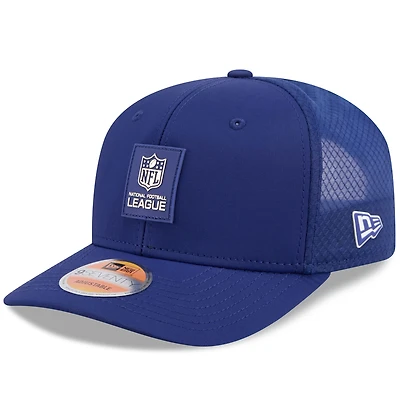 Men's New Era Navy Shield Merchandise 2025 Sideline  9SEVENTY Trucker Adjustable Hat