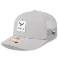 Men's New Era Gray Houston Texans 2025 Sideline  9SEVENTY Adjustable Trucker Hat